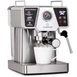 Klarstein Libeica - Macchina Del Caffè, 19 Bar, Circa 10 Tazze, 1,8 Litri, Ugello Per Montare Il Latte