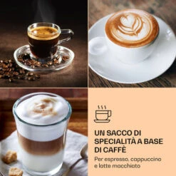Klarstein Libeica - Macchina Del Caffè, 19 Bar, Circa 10 Tazze, 1,8 Litri, Ugello Per Montare Il Latte -Rowenta Negozio 99450175 5
