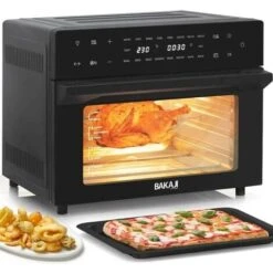 Forno Friggitrice Ad Aria Calda 30Lt Digitale 1800W Frigge Cuoce Senza Olio Nero -Rowenta Negozio 99493000 5