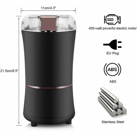 Macinacaffè Elettrico, 150W Macinacaffè Elettrico Frijol Grinder Spice Nothing Grinder Con Lama In Acciaio Inox 2 Macinacaffè Elettrico, 150W Macinacaffè Elettrico Frijol Grinder Spice Nothing Grinder Con Lama In Acciaio Inox - immagine 2
